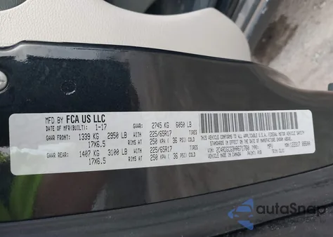 2017 Dodge Grand Caravan Sxt from USA, damaged, VIN 2C4RDGCG3HR671760